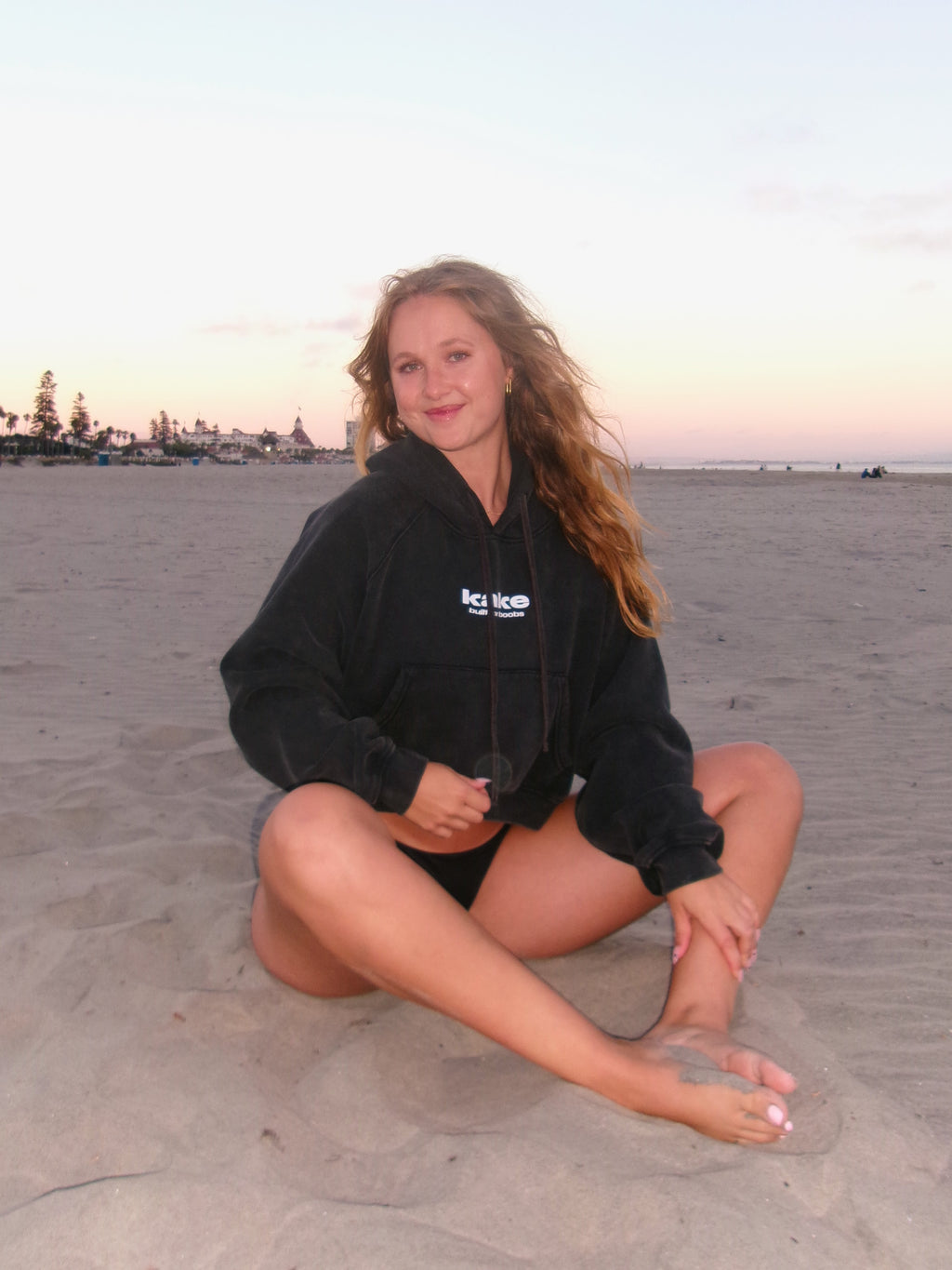 Cherries Cropped Mini Hoodie